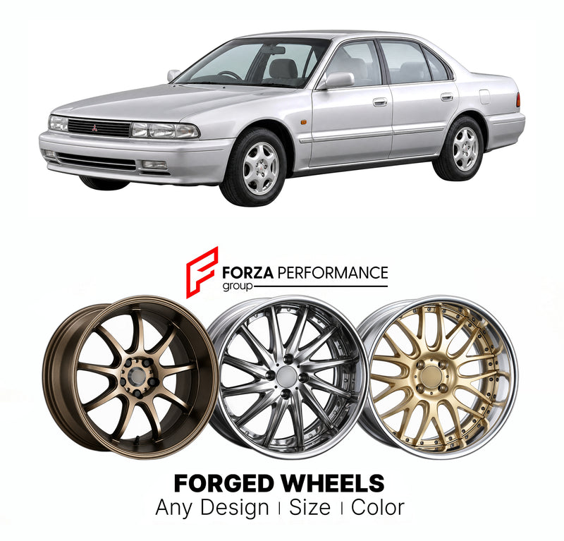 CUSTOM CLASSIC VINTAGE RESTOMOD RETRO OLD SCHOOL FORGED WHEELS RIMS for MITSUBISHI SIGMA F10 F20 1990 - 1996