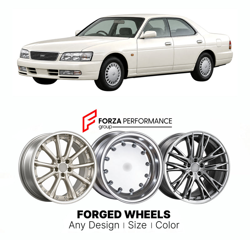 CUSTOM CLASSIC VINTAGE RESTOMOD RETRO OLD SCHOOL FORGED WHEELS RIMS for NISSAN LAUREL C34 1993 - 1997