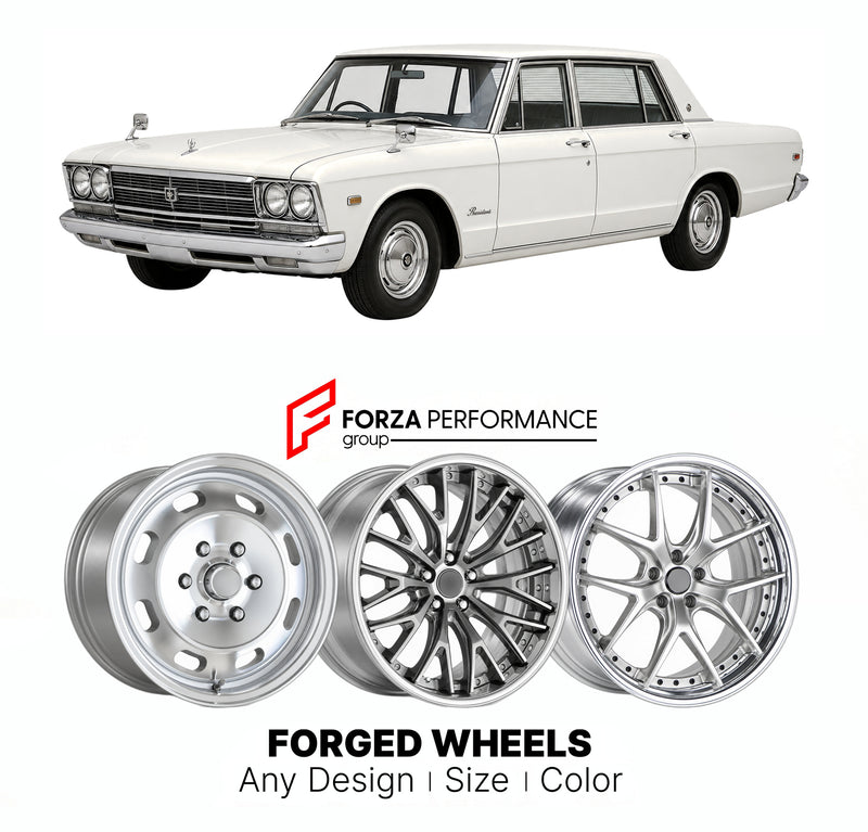 CUSTOM CLASSIC VINTAGE RESTOMOD RETRO OLD SCHOOL FORGED WHEELS RIMS for NISSAN PRESIDENT H150 1965 - 1973