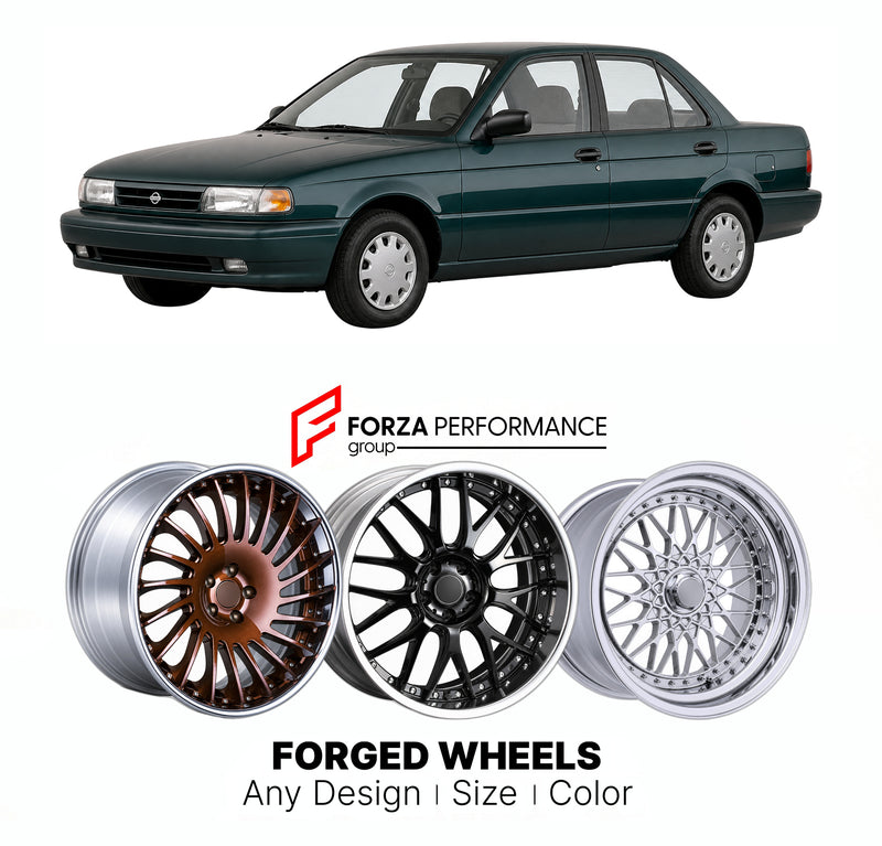 CUSTOM CLASSIC VINTAGE RESTOMOD RETRO OLD SCHOOL FORGED WHEELS RIMS for NISSAN SENTRA B14 1995 - 1999