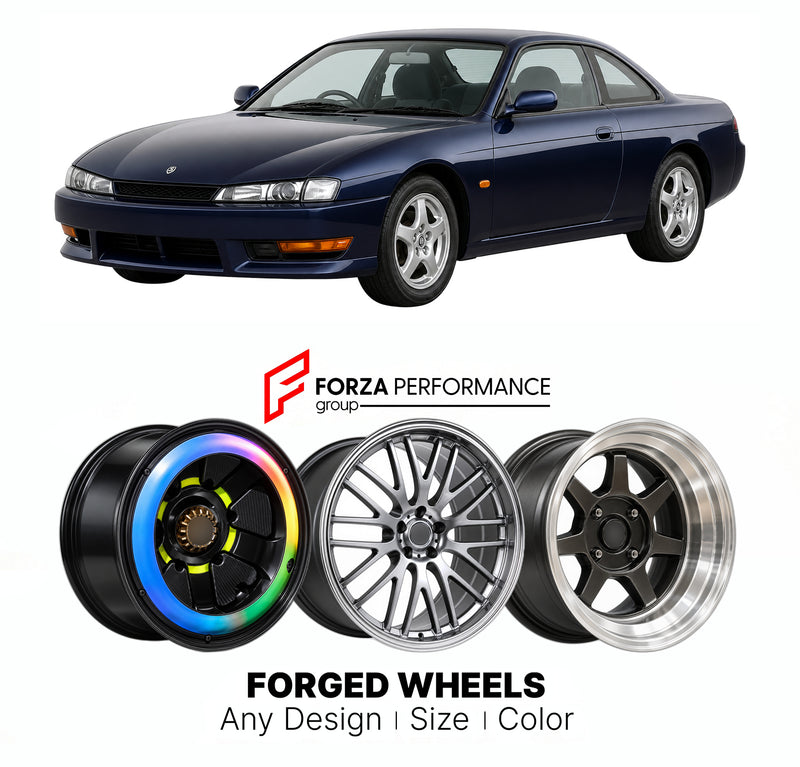 CUSTOM CLASSIC VINTAGE RESTOMOD RETRO OLD SCHOOL FORGED WHEELS RIMS for NISSAN SILVIA S14 FACELIFT 1996 - 1998