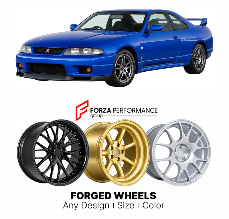CUSTOM CLASSIC VINTAGE RESTOMOD RETRO OLD SCHOOL FORGED WHEELS RIMS for NISSAN SKYLINE R33 1993 - 1999
