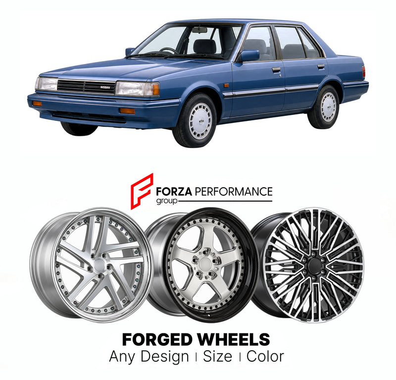 CUSTOM CLASSIC VINTAGE RESTOMOD RETRO OLD SCHOOL FORGED WHEELS RIMS for NISSAN STANZA T12 1986 - 1989