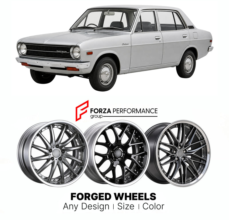 CUSTOM CLASSIC VINTAGE RESTOMOD RETRO OLD SCHOOL FORGED WHEELS RIMS for NISSAN SUNNY B110 1970 - 1973