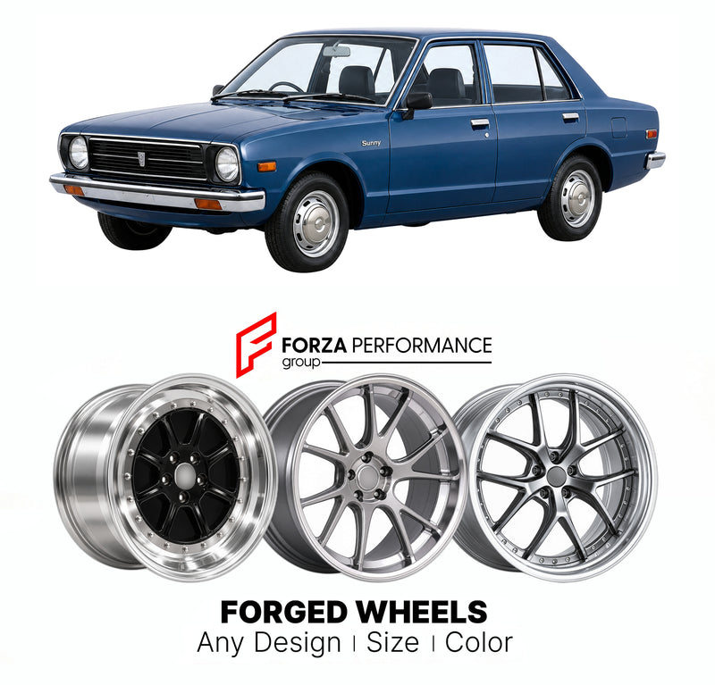 CUSTOM CLASSIC VINTAGE RESTOMOD RETRO OLD SCHOOL FORGED WHEELS RIMS for NISSAN SUNNY B310 1977 - 1981