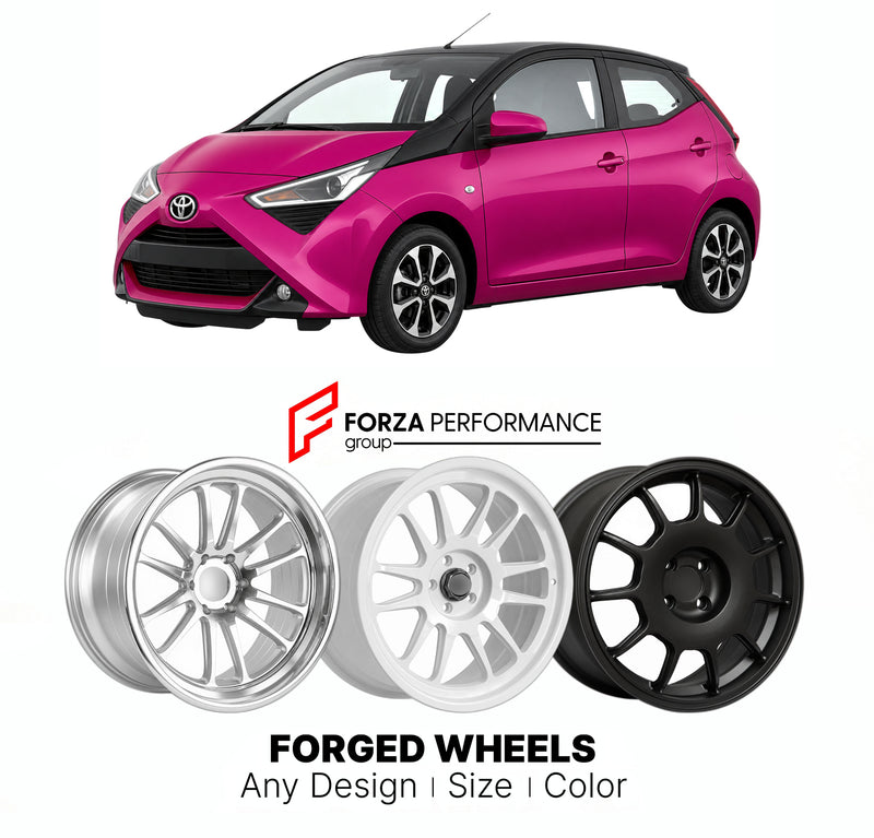 FORGED WHEELS RIMS for TOYOTA AYGO AB40 FACELIFT 2018 - 2021