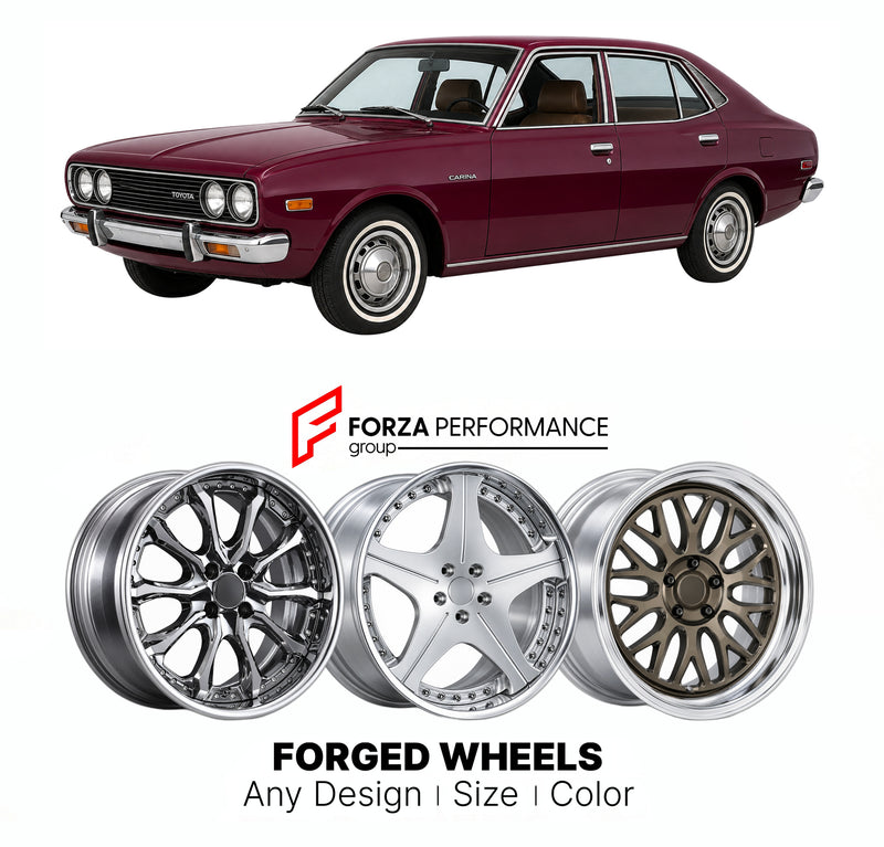 CUSTOM CLASSIC VINTAGE RESTOMOD RETRO OLD SCHOOL FORGED WHEELS RIMS for TOYOTA CARINA A10 A30 1970 - 1977