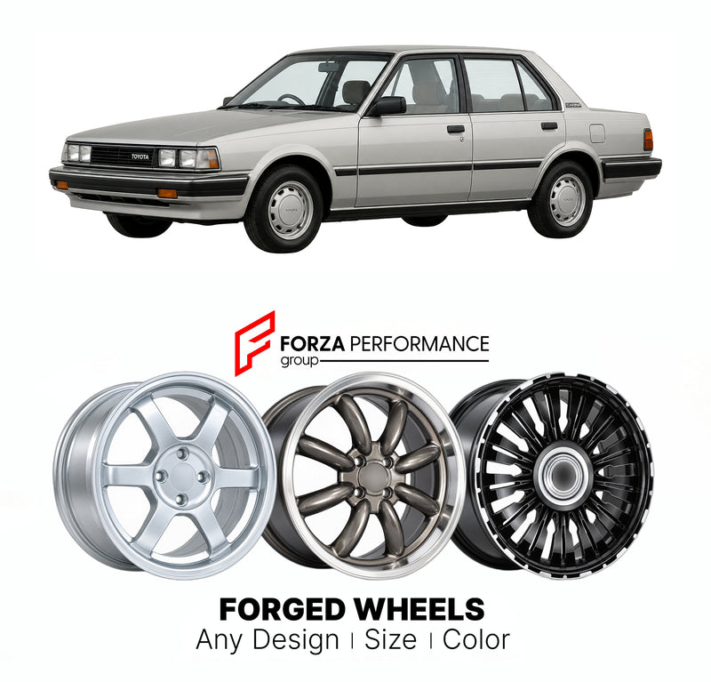 CUSTOM CLASSIC VINTAGE RESTOMOD RETRO OLD SCHOOL FORGED WHEELS RIMS for TOYOTA CARINA T150 T160 1984 - 1988