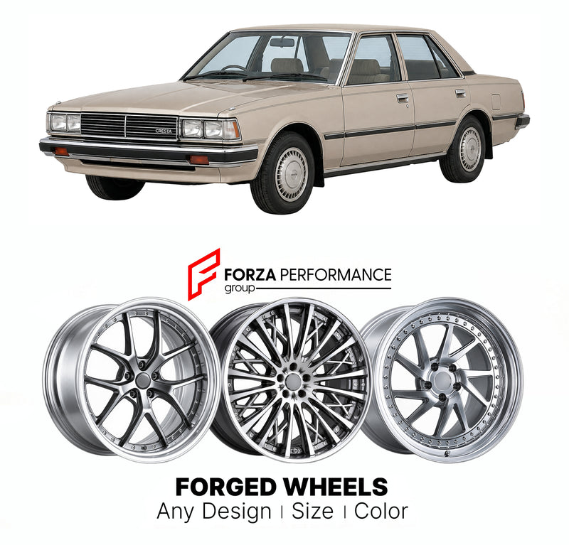 CUSTOM CLASSIC VINTAGE RESTOMOD RETRO OLD SCHOOL FORGED WHEELS RIMS for TOYOTA CRESTA X50 X60 1980 - 1984