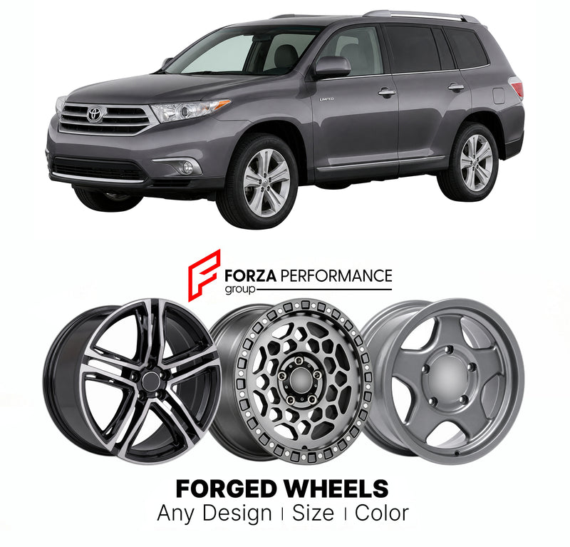 FORGED WHEELS RIMS for TOYOTA HIGHLANDER KLUGER XU40 FACELIFT 2011 - 2013