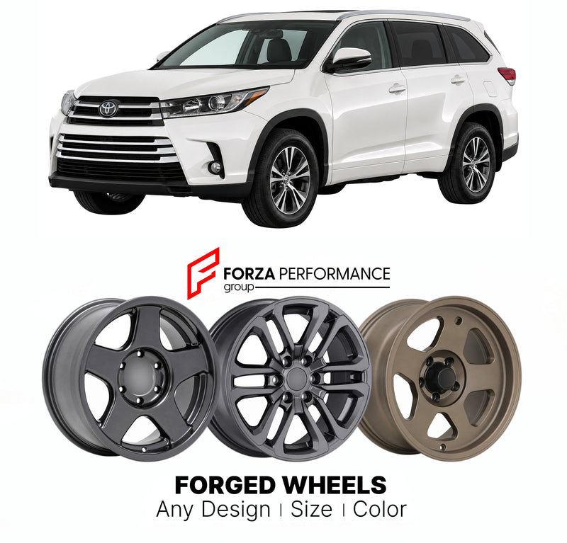FORGED WHEELS RIMS for TOYOTA HIGHLANDER KLUGER XU50 FACELIFT 2017 - 2019
