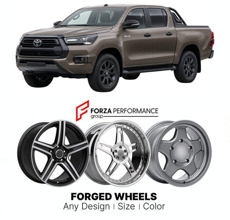 FORGED WHEELS RIMS for TOYOTA HILUX AN110 AN120 AN130 FACELIFT 2021+