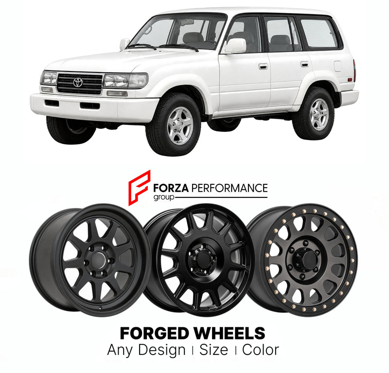 CUSTOM CLASSIC VINTAGE RESTOMOD RETRO OLD SCHOOL FORGED WHEELS RIMS for TOYOTA LAND CRUISER J80 FACELIFT 1995 - 1997