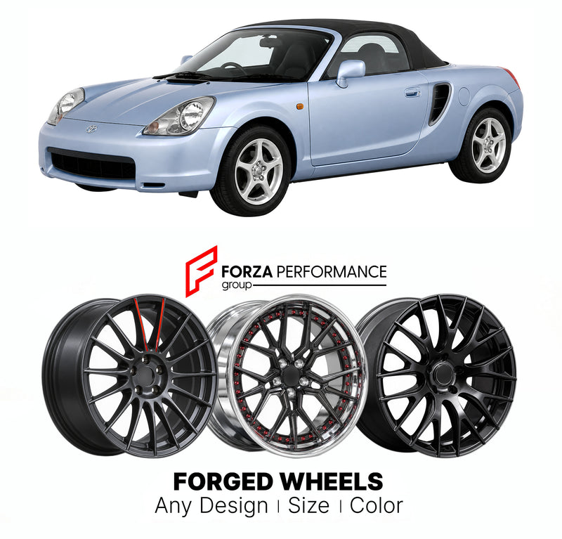 CUSTOM CLASSIC VINTAGE RESTOMOD RETRO OLD SCHOOL FORGED WHEELS RIMS for TOYOTA MR2 SPYDER MR-S ZZW30 1999 - 2007