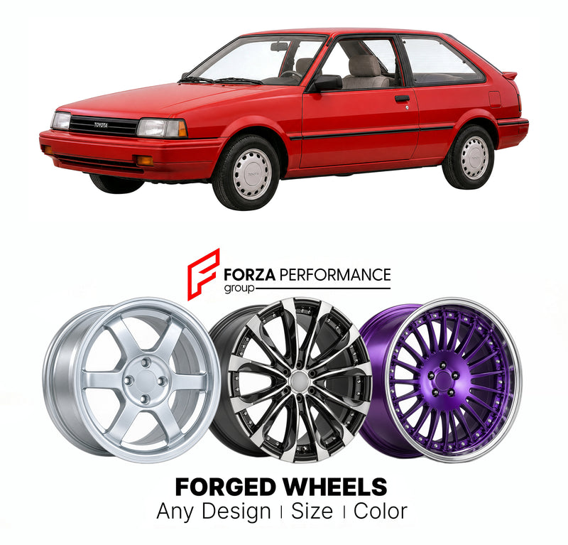 CUSTOM CLASSIC VINTAGE RESTOMOD RETRO OLD SCHOOL FORGED WHEELS RIMS for TOYOTA TERCEL L30 1986 - 1990