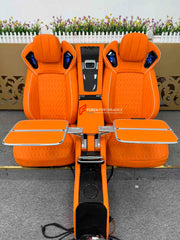 LUXURY INTERIOR PREMIUM CAR SEATS FOR MERCEDES BENZ G CLASS W464 W463A W463
Forza Performance ideal car seats - a new engineering product.
PERFECT COMFORT: On the back seats with smooth electric adjustment, you will always find a comfortable position for your back, pneumatic massage, ventilation and heating, original door panel control.
Functions: Ventilation, heating, massage, touch screen, zero gravity, folding tabel, refrigerator, adjustments, cup holders.
Instalation on the original car screw hole p