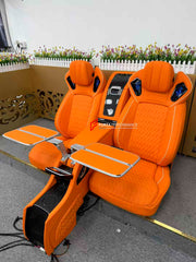 LUXURY INTERIOR PREMIUM CAR SEATS FOR MERCEDES BENZ G CLASS W464 W463A W463
Forza Performance ideal car seats - a new engineering product.
PERFECT COMFORT: On the back seats with smooth electric adjustment, you will always find a comfortable position for your back, pneumatic massage, ventilation and heating, original door panel control.
Functions: Ventilation, heating, massage, touch screen, zero gravity, folding tabel, refrigerator, adjustments, cup holders.
Instalation on the original car screw hole p