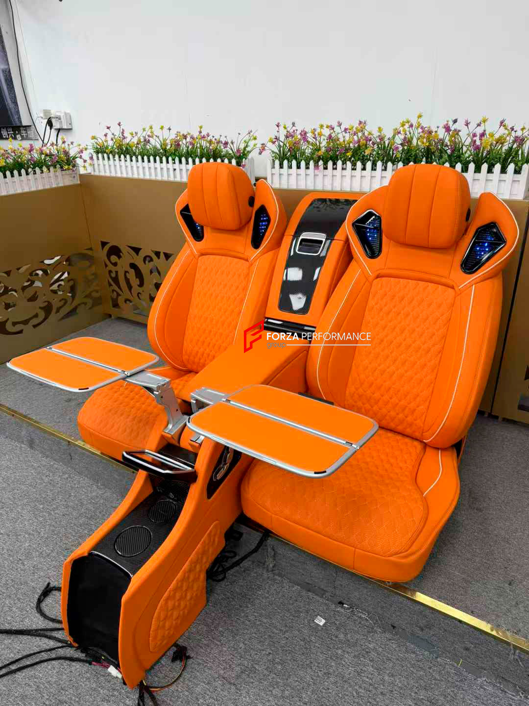 LUXURY INTERIOR PREMIUM CAR SEATS FOR MERCEDES BENZ G CLASS W464 W463A W463
Forza Performance ideal car seats - a new engineering product.
PERFECT COMFORT: On the back seats with smooth electric adjustment, you will always find a comfortable position for your back, pneumatic massage, ventilation and heating, original door panel control.
Functions: Ventilation, heating, massage, touch screen, zero gravity, folding tabel, refrigerator, adjustments, cup holders.
Instalation on the original car screw hole p