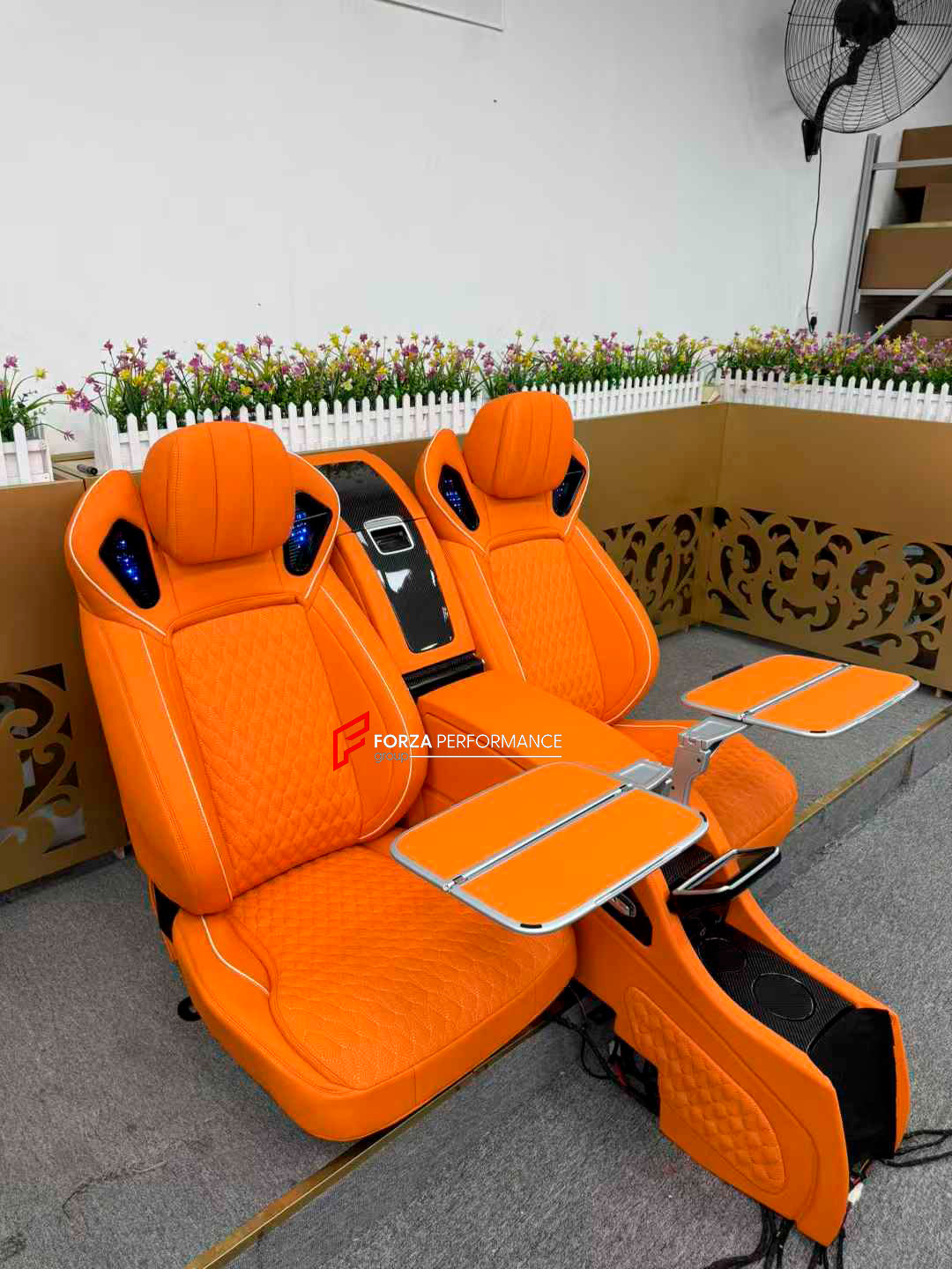 LUXURY INTERIOR PREMIUM CAR SEATS FOR MERCEDES BENZ G CLASS W464 W463A W463
Forza Performance ideal car seats - a new engineering product.
PERFECT COMFORT: On the back seats with smooth electric adjustment, you will always find a comfortable position for your back, pneumatic massage, ventilation and heating, original door panel control.
Functions: Ventilation, heating, massage, touch screen, zero gravity, folding tabel, refrigerator, adjustments, cup holders.
Instalation on the original car screw hole p