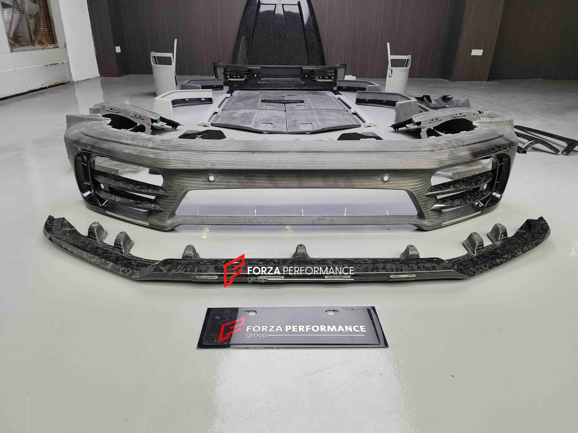 Dry Carbon Fiber Wide Body Kit for Mercedes-Benz G-Class W463A W464 2018+
Set includes:
Front Bumper
LED DRL
Hood | Bonnet
Front Fender Flares
Front Door Panels
Rear Fender Flares
Rear Door Panels
Rear Bumper
Roof Light bar with LED DRL
Roof Spoiler
Material: Dry Carbon Fiber
NOTE: Professional installation is required
Payment ►
Visa
Mastercard
PayPal with a credit card (add 4.4% at checkout)
Payoneer
Cryptocurrency
Shipment ►
By express DHL/UPS/TNT/FedEx
To the local international airport
Special line