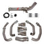 MANUAL VALVED TITANIUM MOTORCYCLE EXHAUST SYSTEM for KAWASAKI ZX-4R ZX-4RR
Set include:
Header
4-1 Merge Collector
Valve
Mid Pipe
Aprox Weight: 5 kg (11 lbs)
Material: Titanium + Stainless Steel
NOTE: Professional installation is required.
FEATURES:
Engineered Digital prototyping using 3D CAD design software, each car model chassis has been 3D laser scanned in the factor
Factory run all test cars on Italian 1200HP Dyno machine, to make the best performance design of exhaust
CNC bending machine a