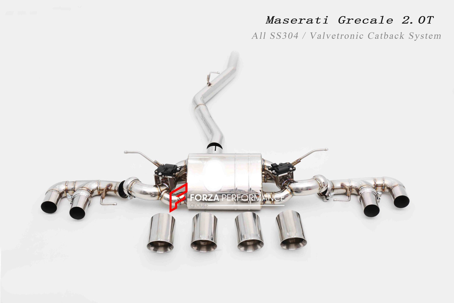 VALVED EXHAUST CATBACK MUFFLER FOR MASERATI GRECALE 2.0 2023