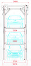 MPS-3/4/5 Multi-Level Parking Stacker - 3, 4 or 5 Tier Car Storage - apilador de coches / parking pour voiture
