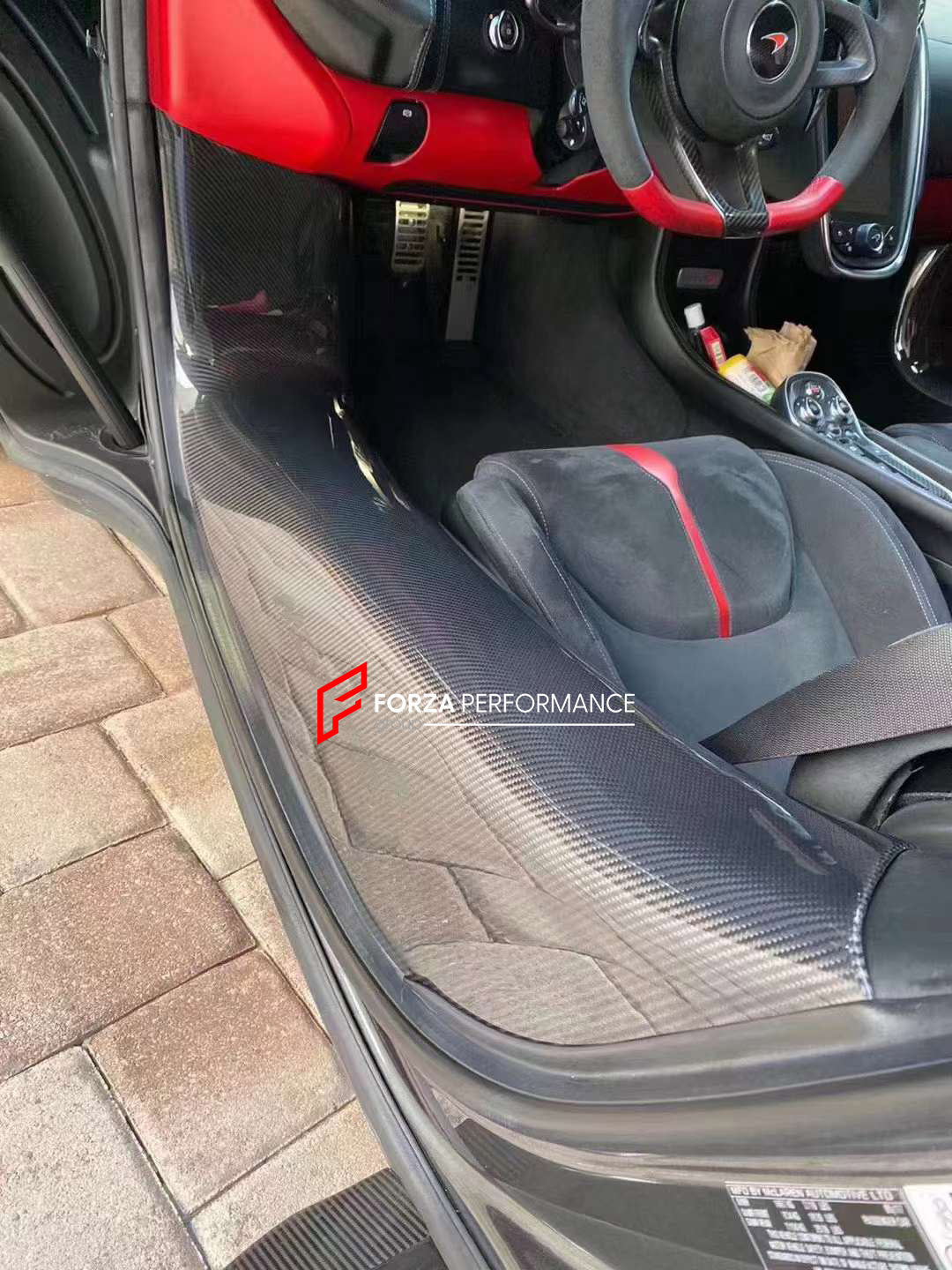 Dry carbon fiber door side sills for MCLAREN 720S 12C 650S 540C 2017+