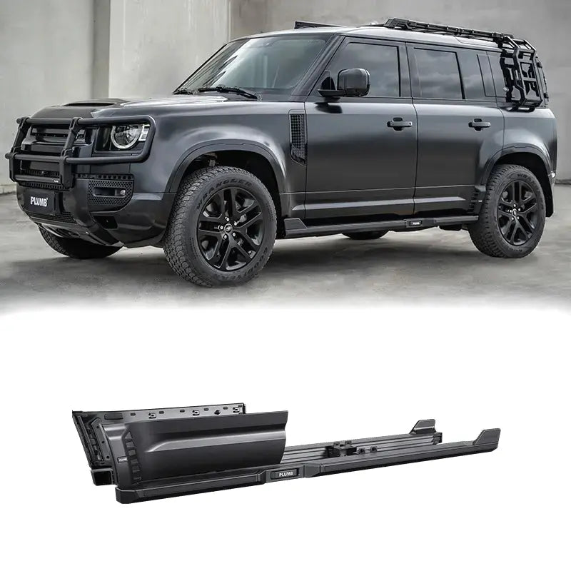 PLUMB DRY CARBON SIDE STEP BAR for LAND ROVER DEFENDER 90 110 130 L663 2019+