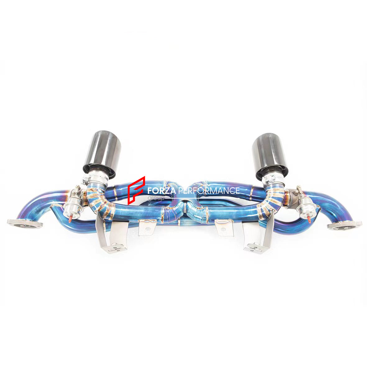 VALVED EXHAUST CATBACK TITANIUM MUFFLER WITH MANIFOLD for Porsche 718 GT4 RS 2022+