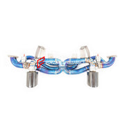 VALVED EXHAUST CATBACK TITANIUM MUFFLER WITH MANIFOLD for Porsche 718 GT4 RS 2022+
