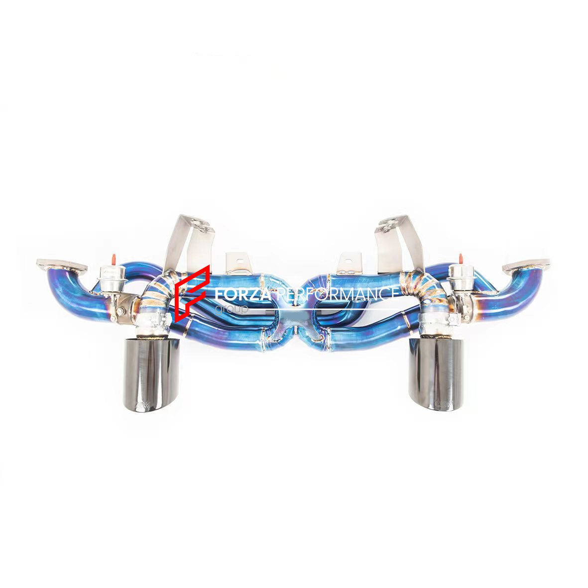 VALVED EXHAUST CATBACK TITANIUM MUFFLER WITH MANIFOLD for Porsche 718 GT4 RS 2022+