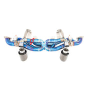 VALVED EXHAUST CATBACK TITANIUM MUFFLER WITH MANIFOLD for Porsche 718 GT4 RS 2022+