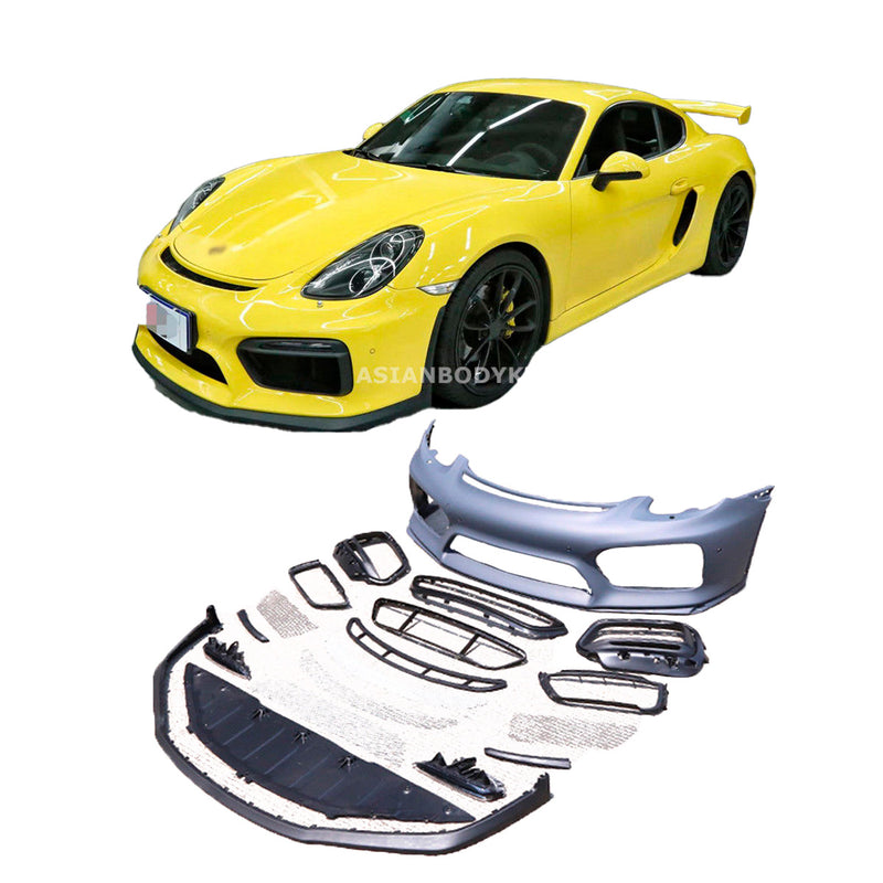 CONVERSION UPGRADE BODY KIT for PORSCHE BOXSTER CAYMAN 981 2013 - 2016 UPGRADE to GT4