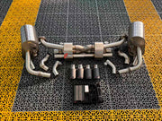 VALVED EXHAUST CATBACK MUFFLER for PORSCHE 911 991.1 CARRERA S 3.4T 3.8T 2011 - 2015
Set includes:
Pair of mufflers with valves
Exhaust tips
Valve control box with remote control (you may also reuse your factory exhaust valve motors)
Factory exhaust tips must be reused
Material: Stainless steel (for an extra cost we can make titanium)
Optional: We can offer downpipe and catless downpipe
Production time: 10 days
FEATURES:
Engineered Digital prototyping using 3D CAD design software, each car model ch