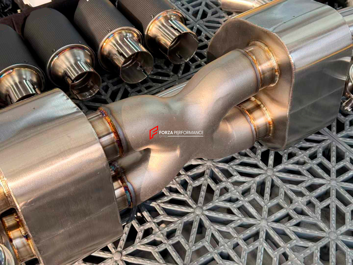VALVED EXHAUST CATBACK MUFFLER for PORSCHE 911 991.1 CARRERA S 3.4T 3.8T 2011 - 2015
Set includes:
Pair of mufflers with valves
Exhaust tips
Valve control box with remote control (you may also reuse your factory exhaust valve motors)
Factory exhaust tips must be reused
Material: Stainless steel (for an extra cost we can make titanium)
Optional: We can offer downpipe and catless downpipe
Production time: 10 days
FEATURES:
Engineered Digital prototyping using 3D CAD design software, each car model ch