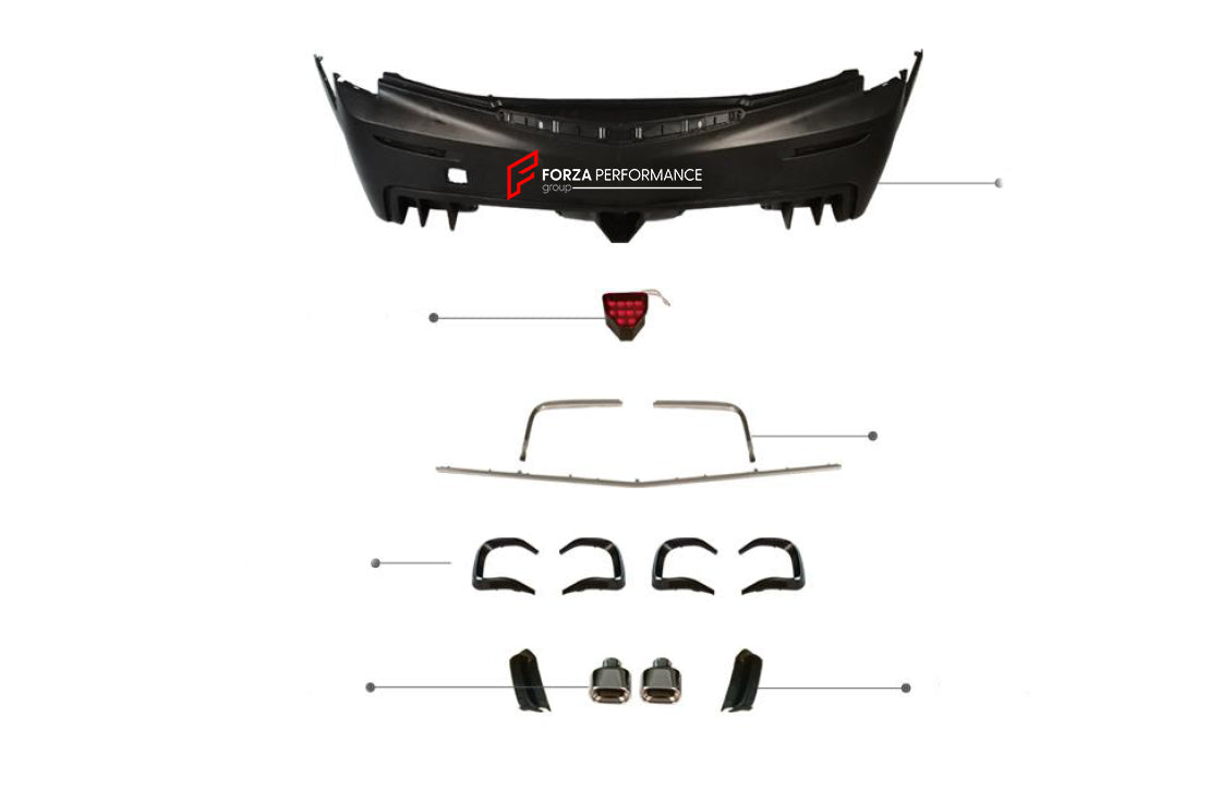 Evan-Fischer Bumper Trim Replacement Bumper Trim Molding Step Pad &ndash; Rear Left Or Right For Cadillac ATS (2013-2018) 20907953 Bumper Molding