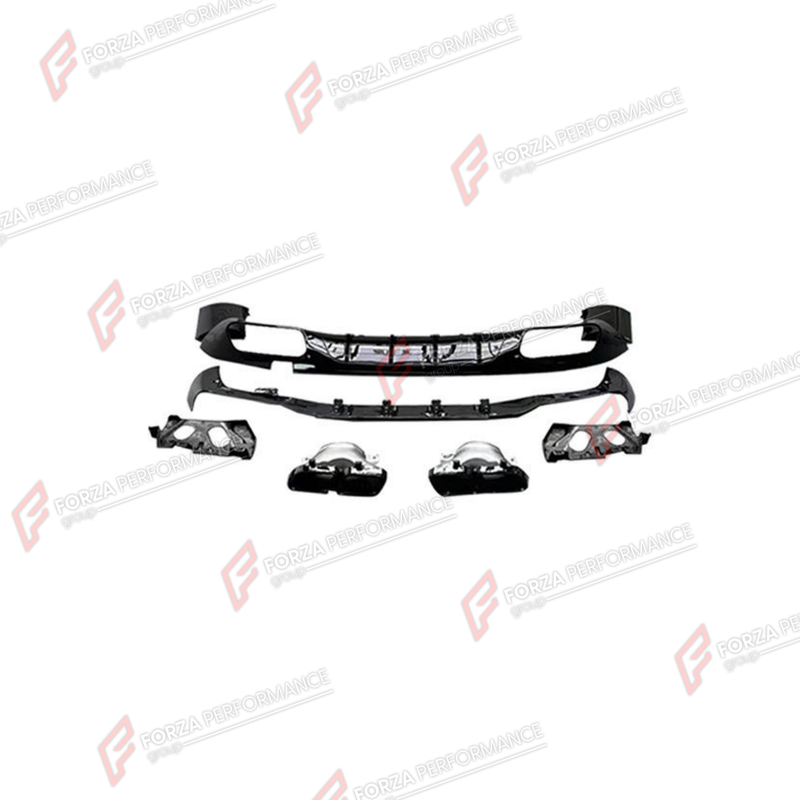 REAR DIFFUSER WITH EXHAUST TIPS for MERCEDES-BENZ AMG GT 4 DOOR COUPE X290 2018 - 2026