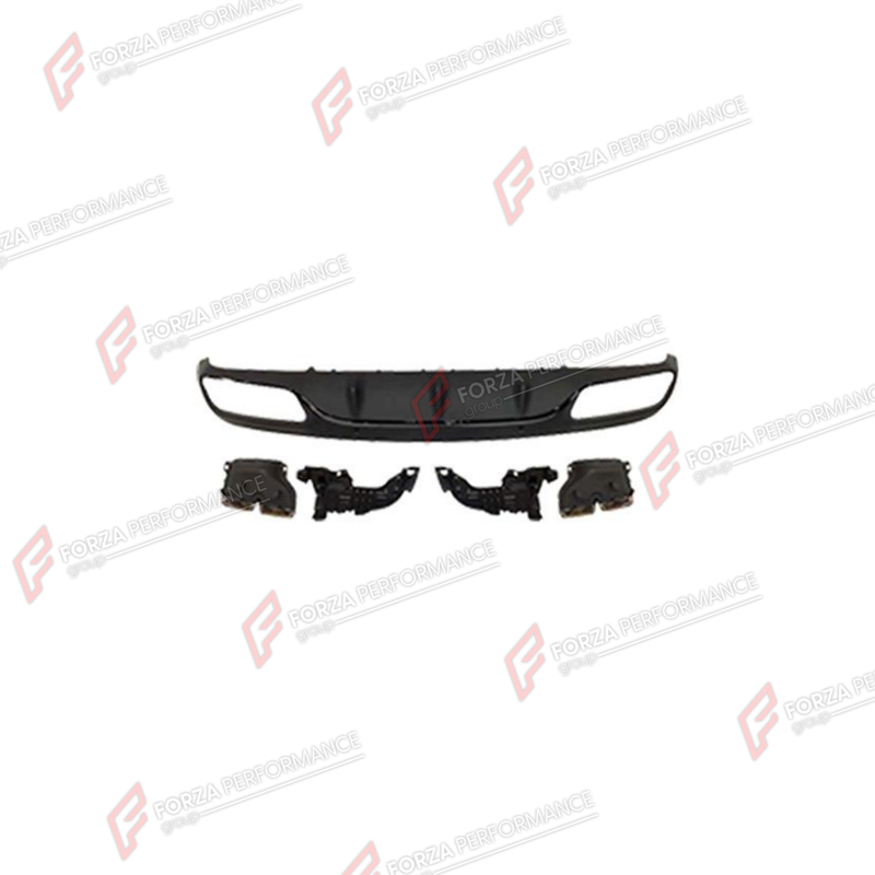 REAR DIFFUSER WITH EXHAUST TIPS for MERCEDES-BENZ C-CLASS C205 COUPE 2014 - 2022