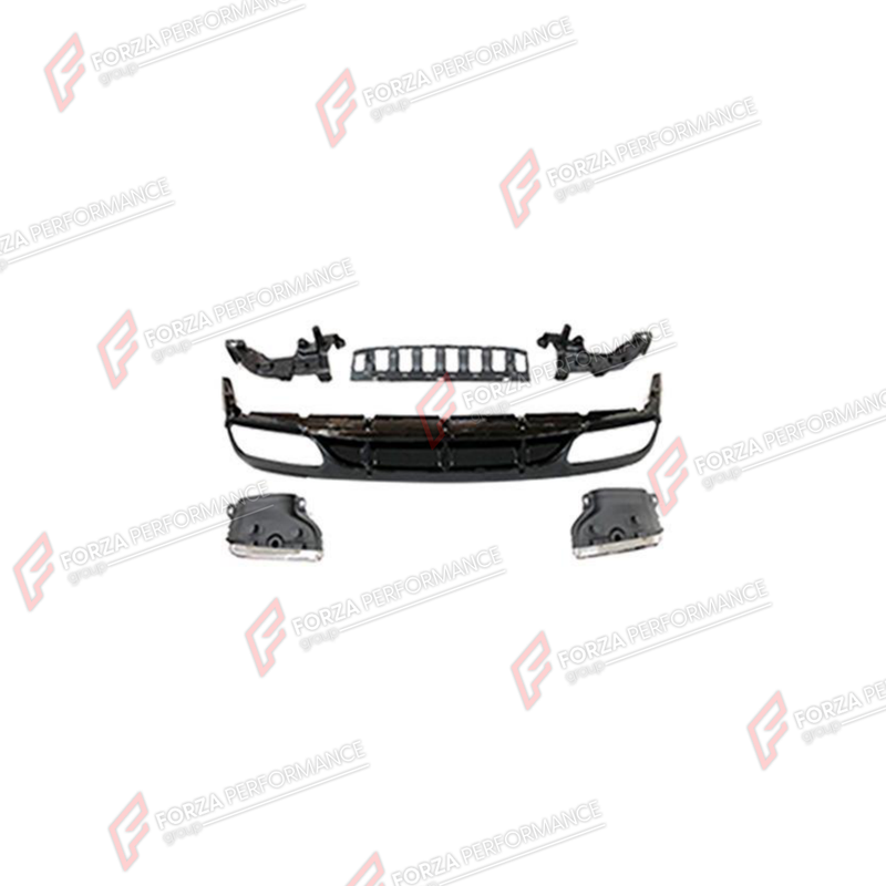 REAR DIFFUSER WITH EXHAUST TIPS for MERCEDES-BENZ C-CLASS C205 COUPE 2014 - 2022