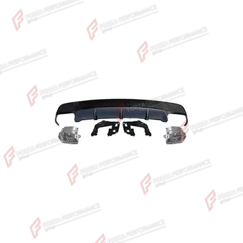 REAR DIFFUSER WITH EXHAUST TIPS for MERCEDES-BENZ CLA-CLASS C117 2013 - 2016