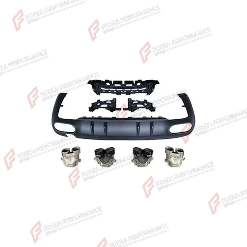 REAR DIFFUSER WITH EXHAUST TIPS for MERCEDES-BENZ CLS-CLASS C257 2018 - 2022