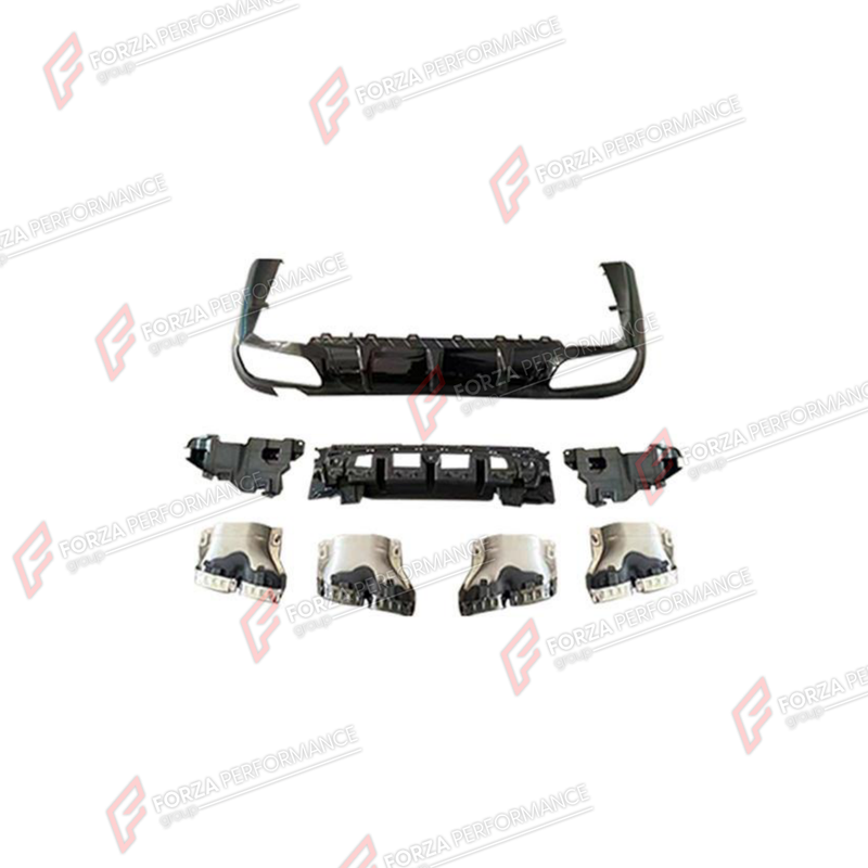 REAR DIFFUSER WITH EXHAUST TIPS for MERCEDES-BENZ CLS-CLASS C257 2018 - 2022