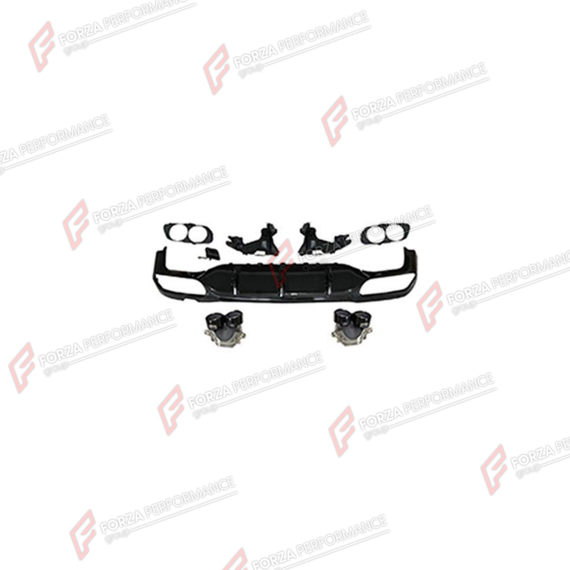REAR DIFFUSER WITH EXHAUST TIPS for MERCEDES-BENZ E-CLASS W213 2016 - 2023