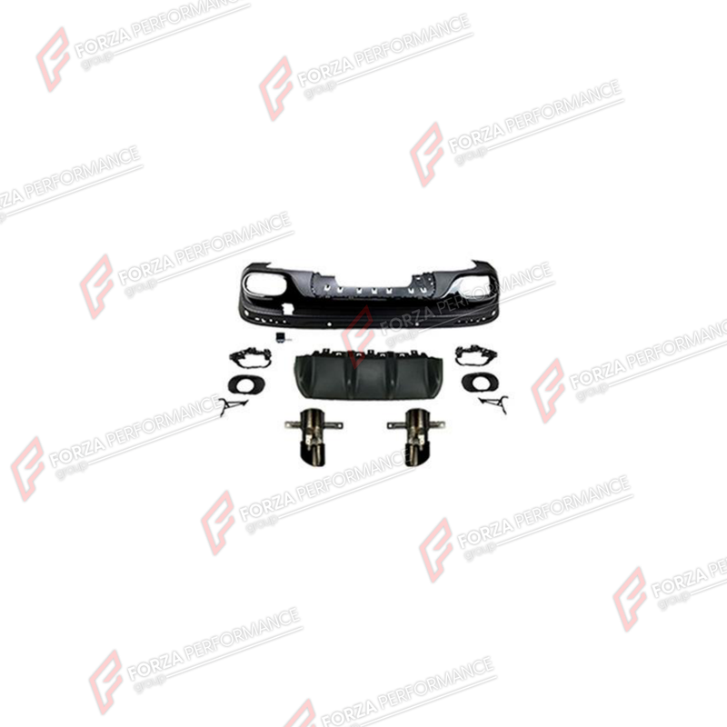 REAR DIFFUSER WITH EXHAUST TIPS for MERCEDES-BENZ GLB-CLASS X247 2019 - 2023