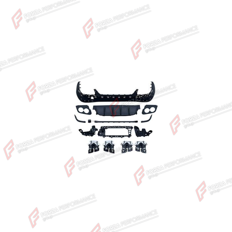 REAR DIFFUSER WITH EXHAUST TIPS for MERCEDES-BENZ GLC-CLASS X254 2022 - 2026