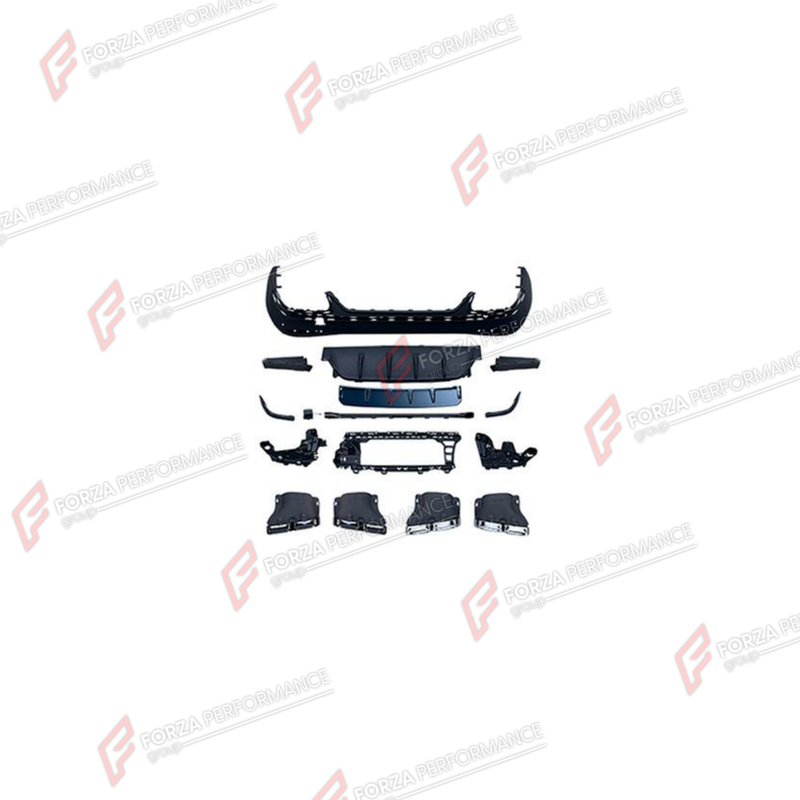 REAR DIFFUSER WITH EXHAUST TIPS for MERCEDES-BENZ GLC-CLASS X254 2022 - 2026
