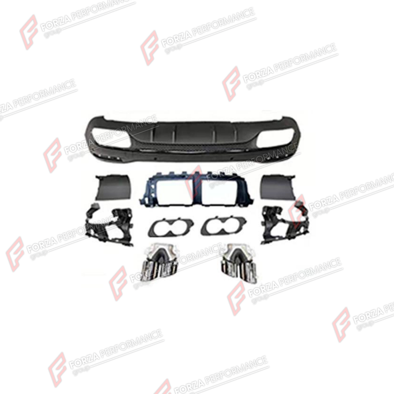 REAR DIFFUSER WITH EXHAUST TIPS for MERCEDES-BENZ GLE-CLASS V167 2019 - 2023
