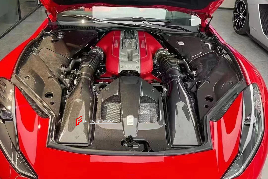 REPLACEMENT CARBON BODY KIT for FERRARI 812 SUPERFAST GTS 2017+
Set includes:
Front Splitter
Engine Bay Panels
Door Seals
Side Skirts
Rear Hood / Bonnet Lower Insert
Rear Lip
Rear Diffuser
Material: Dry Carbon
Note: Professional installation is required