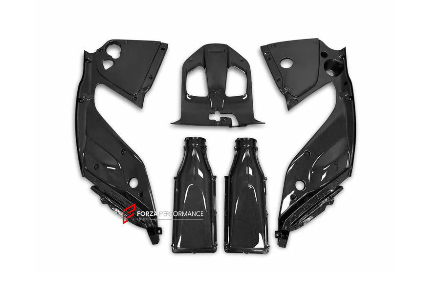 REPLACEMENT CARBON BODY KIT for FERRARI 812 SUPERFAST GTS 2017+
Set includes:
Front Splitter
Engine Bay Panels
Door Seals
Side Skirts
Rear Hood / Bonnet Lower Insert
Rear Lip
Rear Diffuser
Material: Dry Carbon
Note: Professional installation is required